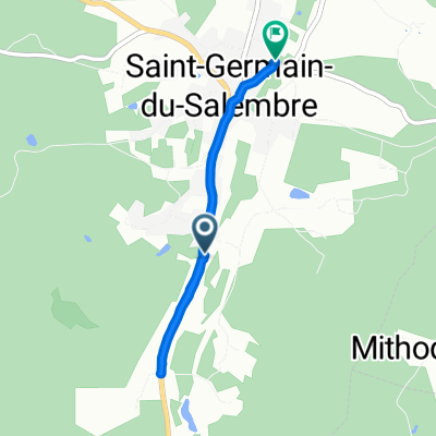 De D44, Saint-Germain-du-Salembre à 155 Rue du Moulin, Saint-Germain-du-Salembre