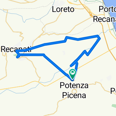 Da Contrada Pisciarello, Potenza Picena a Contrada Pisciarello 3, Potenza Picena