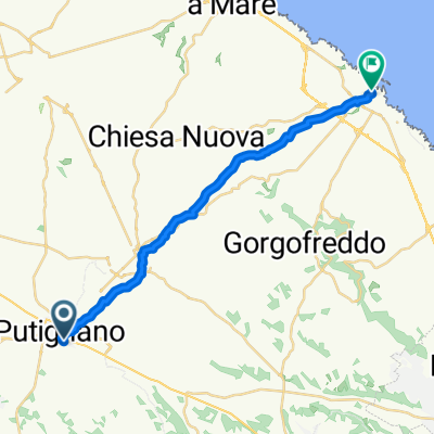Da Via Anna Frank 31A, Putignano a Via Capitano Pirrelli 26, Monopoli