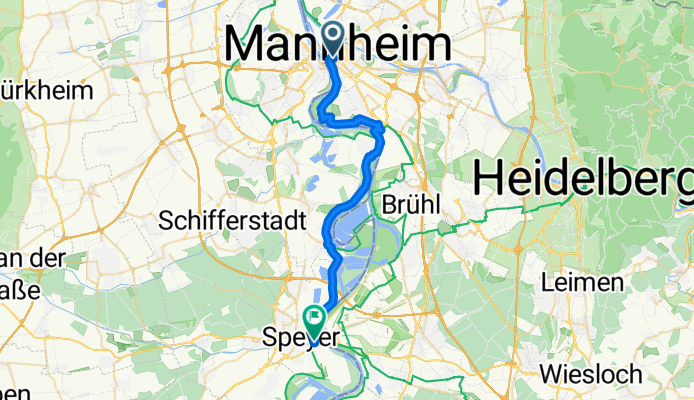 Mannheim &lt;&gt; Speyer