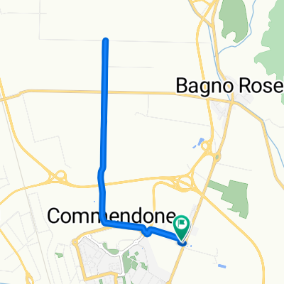 Da Via del Commendone n.2, Grosseto a Via del Commendone n.2, Grosseto