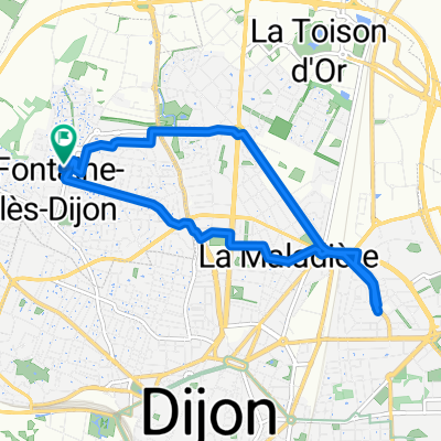 De 7 Rue de Belle Vue, Fontaine-lès-Dijon à 7 Rue de Belle Vue, Fontaine-lès-Dijon