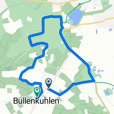 Mühlenweg, Bullenkuhlen nach Achterstraße 2B, Bullenkuhlen