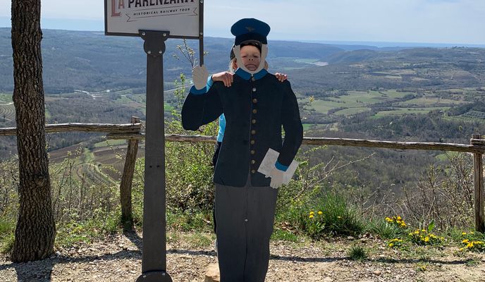 Photo 2 of the Bikemap route "Parenzana  Stanica 6, Grožnjan" Photo 2 of the Bikemap route "Parenzana  Stanica 6, Grožnjan"