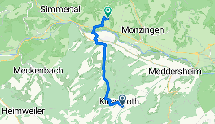 Bärweilerweg 14, Kirschroth nach Im Lindenflur 18, Weiler bei Monzingen