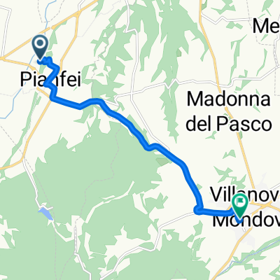 Da Strada Provinciale Monregalese, Ressia a Via Roma 6, Villanova Mondovì