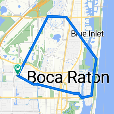 Northwest 13th Street 1100, Boca Raton to Northwest 13th Street 1100, Boca Raton