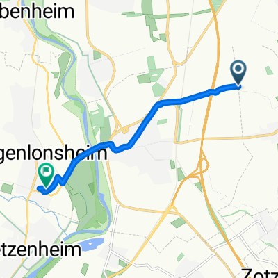 Route nach Schillerstraße 26, Langenlonsheim