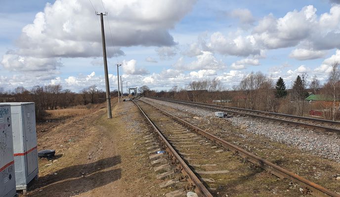 Foto 1 de la ruta de Bikemap "От улица Якутских Стрелков 59, Старая Русса до улица Якутских Стрелков 59, Старая Русса"