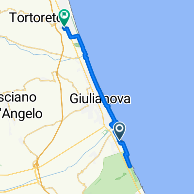 Da Via degli Acquaviva 27, Roseto degli Abruzzi a Via della Resistenza 5, Tortoreto Lido