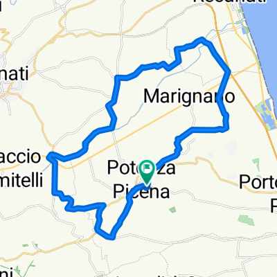 Da Via La Concia 5/E, Potenza Picena a Via La Concia 5/B, Potenza Picena