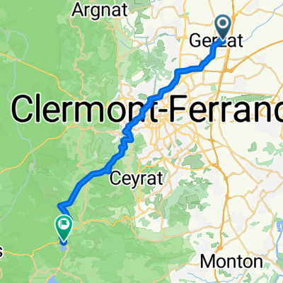 De Rue du 11 Novembre 49, Gerzat à Impasse du Pommier 6, Aydat