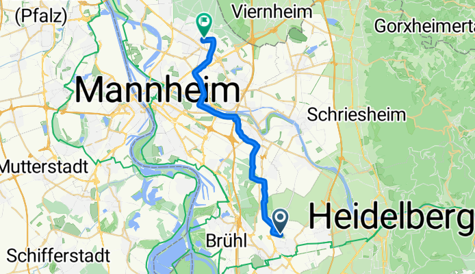 Kantstraße 3, Plankstadt nach Lampertheimer Straße 122e, Mannheim