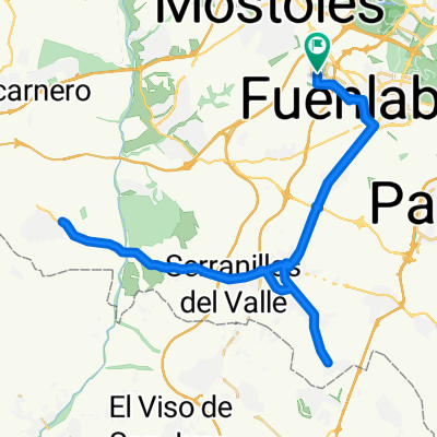Fuenlabrada-Humanes-Griñón-El Álamo-Griñón-Cubas-Casarrubuelos-Cubas-Griñón-Haumens-Fuenlabrada