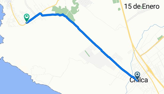 De Avenida Mariano Ignacio Prado Ochoa 584, Chilca a Calle Lima, Pucusana