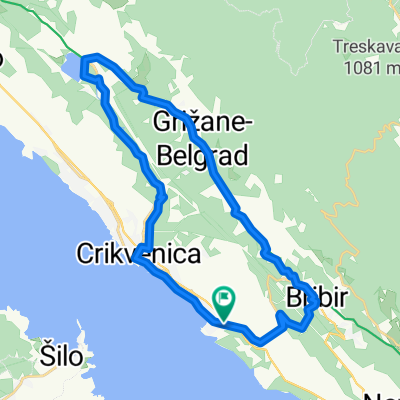 Ulica Slavka Jeličića 60, Selce to Ulica Slavka Jeličića 60, Selce