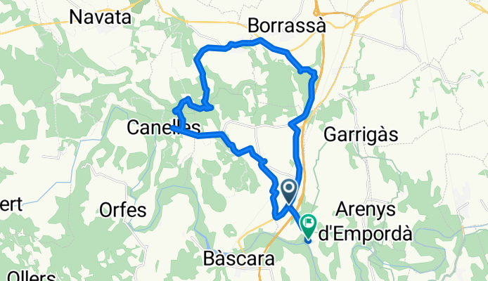De Carretera Madrid-França, Pontós a Plaza Mayor, Garrigàs