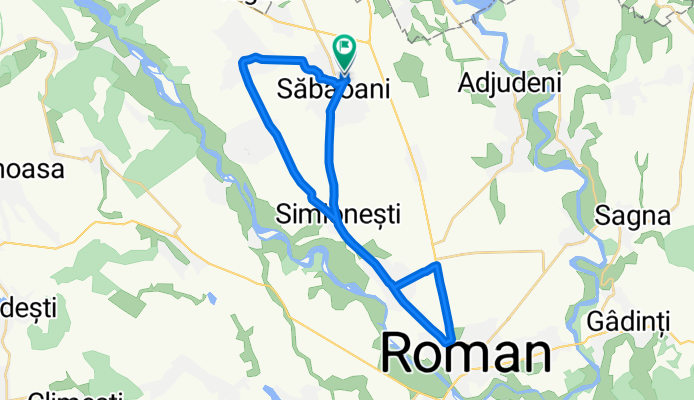 Route from Strada Progresului, Lecuseni