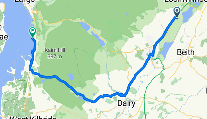 East Lochhead, Kilbirnie Road, Lochwinnoch to 5 Marine Ct, Largs