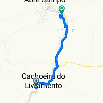 Rota para Rua Pedro N. Pinheiro, 52–82, Abre Campo