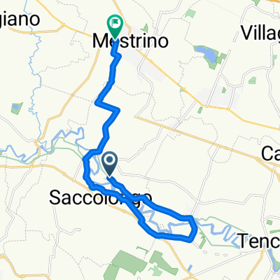 Percorso per Via Galileo Galilei 17, Mestrino