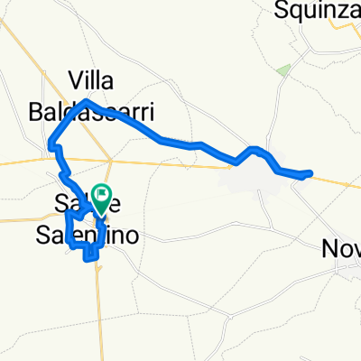 Da Via Franco Innocente 15–17, Salice Salentino a Via Enrico Toti 33, Salice Salentino
