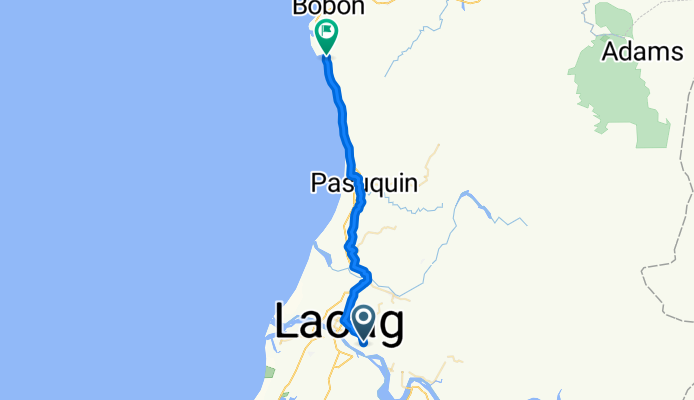 J. P. Rizal Street 170, Laoag City to Pan-Philippine Highway, Pasuquin