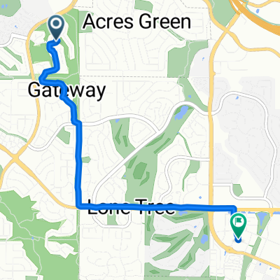 6957 Chestnut Hill St, Highlands Ranch to Arts Center Dr, Lone Tree