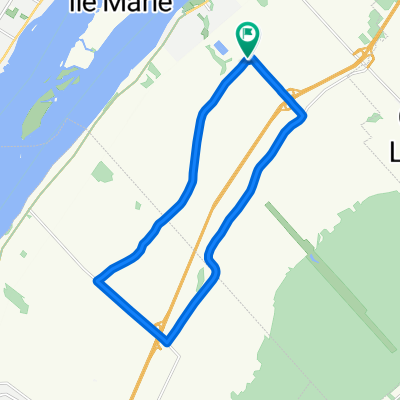 De 384 Montée Calixa-Lavallée, Verchères à 392–394 Rang du Haut-des-Terres-Noires, Verchères