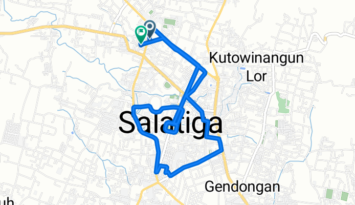 Jalan Seruni 408, Kecamatan Sidorejo to Jalan Teratai 10, Kecamatan Sidorejo