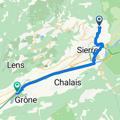 De Ruelle de Vergeille 9, Miège à Rue de Poutafontana, Granges VS