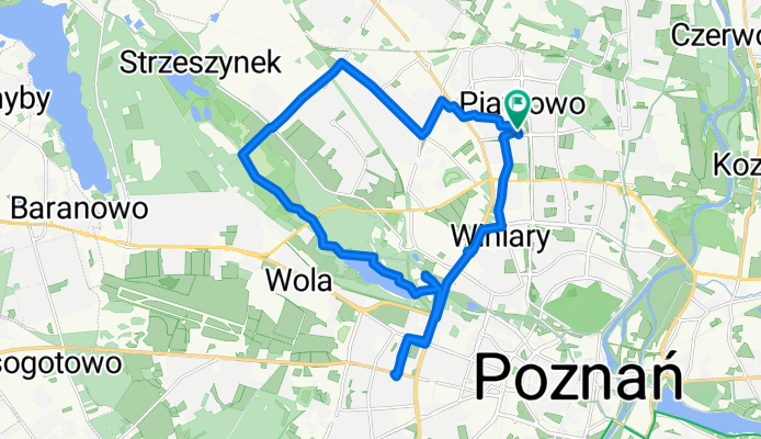 Osiedle Bolesława Chrobrego 17/76, Poznań do Osiedle Bolesława Chrobrego 17D, Poznań