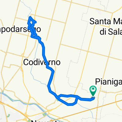 Da Via Don Lorenzo Milani 1, Vigonza a Via Don Lorenzo Milani 1, Vigonza