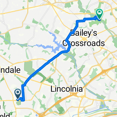 Route from 6935 Colburn Dr, Annandale