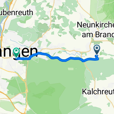 Sebalder Straße 44, Dormitz nach Anton-Bruckner-Straße 28, Erlangen