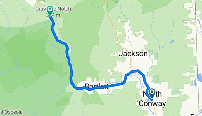 North Conway to AMC Highland Center at Crawford Notch