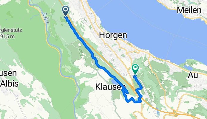 Zürcherstrasse, Oberrieden nach Bachtelstrasse 4, Horgen