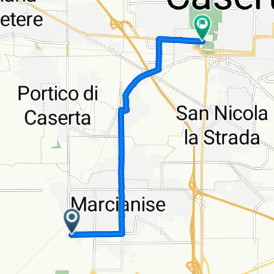 Da Via Alessandria 5, Marcianise a Viale Giulio Douhet 3, Caserta