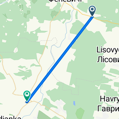 маршрут с Киевская улица, Катюжанка