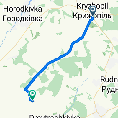 вулиця Героїв України 90, Крижопіль to Піщанський район