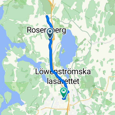 Skansvägen, Sigtuna to Hagtornsvägen 1, Upplands Väsby