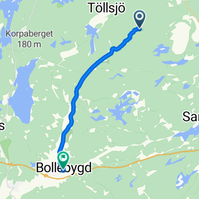 Torstad, Töllsjö to Stationsvägen 9, Bollebygd
