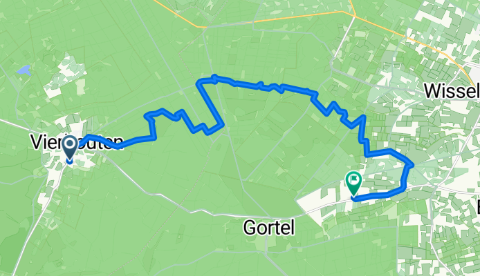 Elspeterbosweg 45, Vierhouten naar Oranjeweg 98, Emst