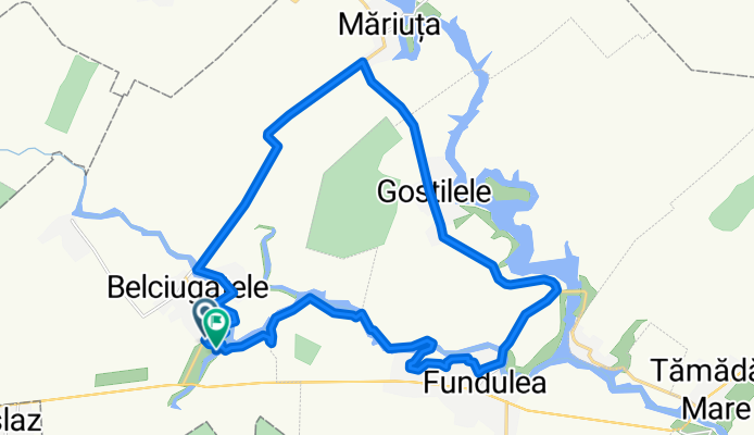 DJ302 133, Belciugatele to Unnamed Road, Belciugatele