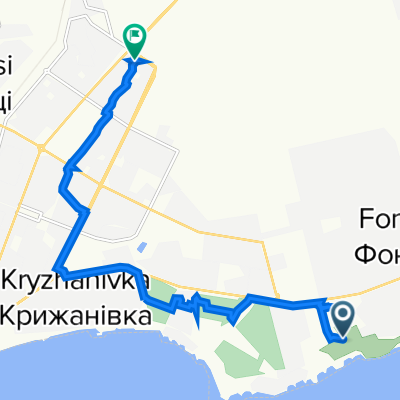 Ривка (ч/з Крыжановский и сосновый лес)