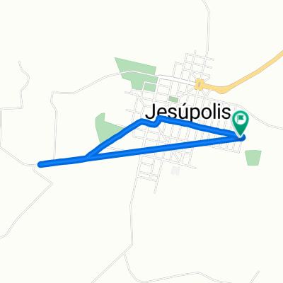 De Avenida Manoel Miguel Da Silva, Jesúpolis a Rua Apostolo Mateus, Jesúpolis