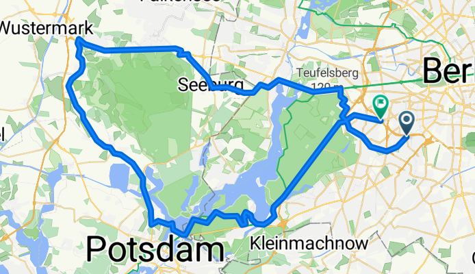 S/U Bundesplatz - A'tunnel - Wannseehügel - Elstal - Seeburg - Heerstr - S Grunewald - S Hohenzollerndamm