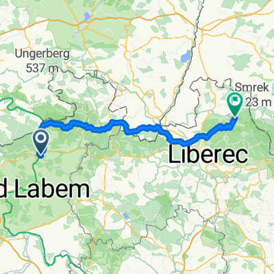 Náročná z Děčína do Jizerských hor - na singletrack
