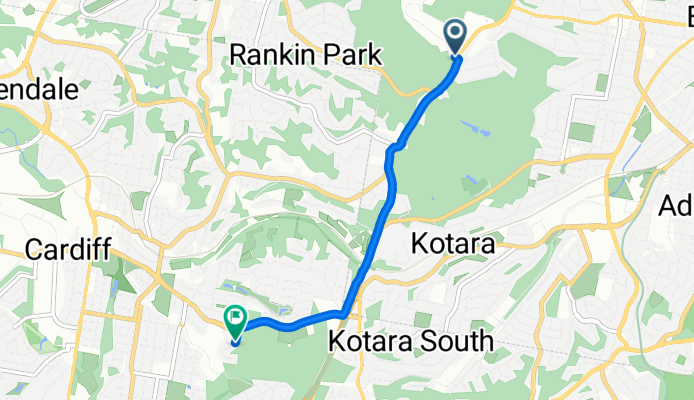 New Lambton Heights to  11ACardiff Newcastle Bike Trail
