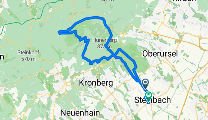 Steinbach - Viktoriatempel - Altkönig - Fuchstanz - Steinbach